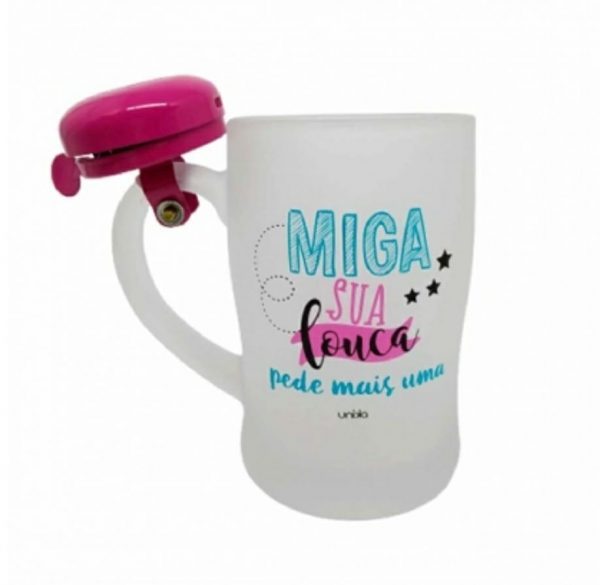 Canecas De Vidro Personalizadas Com Campainha Feminina - Image 2
